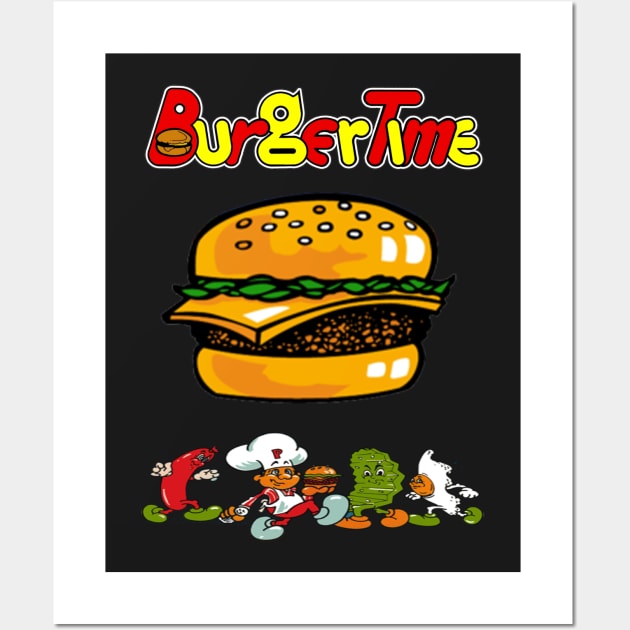 Burgertime Wall Art by Christastic